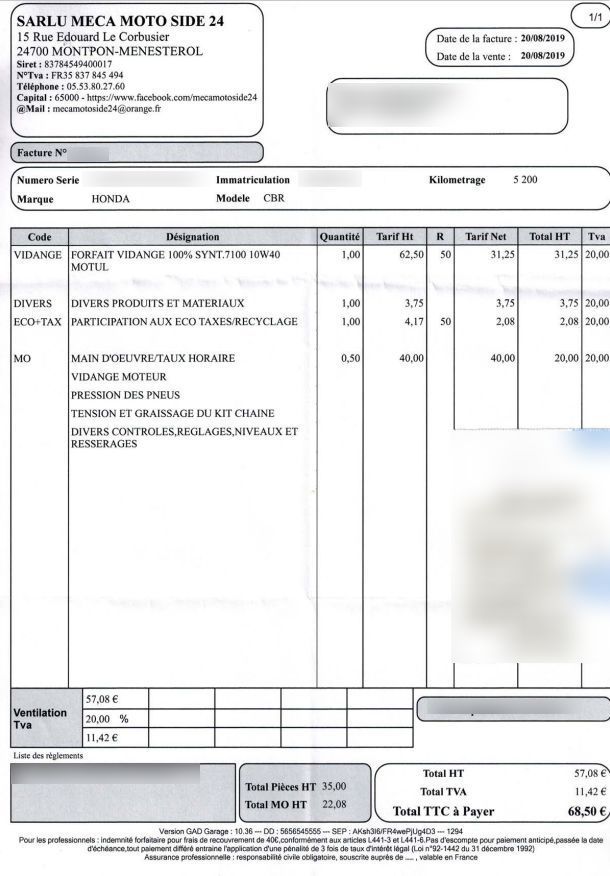 Photo HONDA CBR 125 R