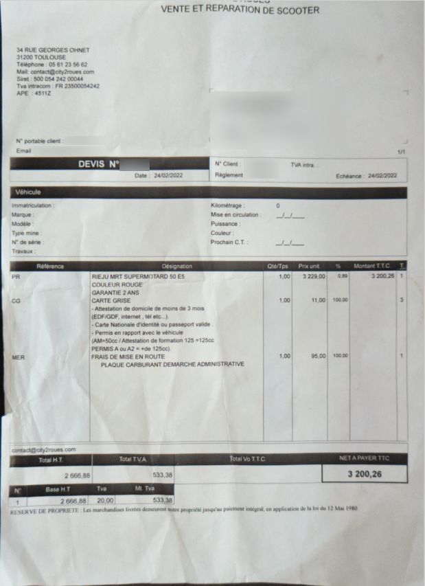 Photo RIEJU MRT 50 FACTORY