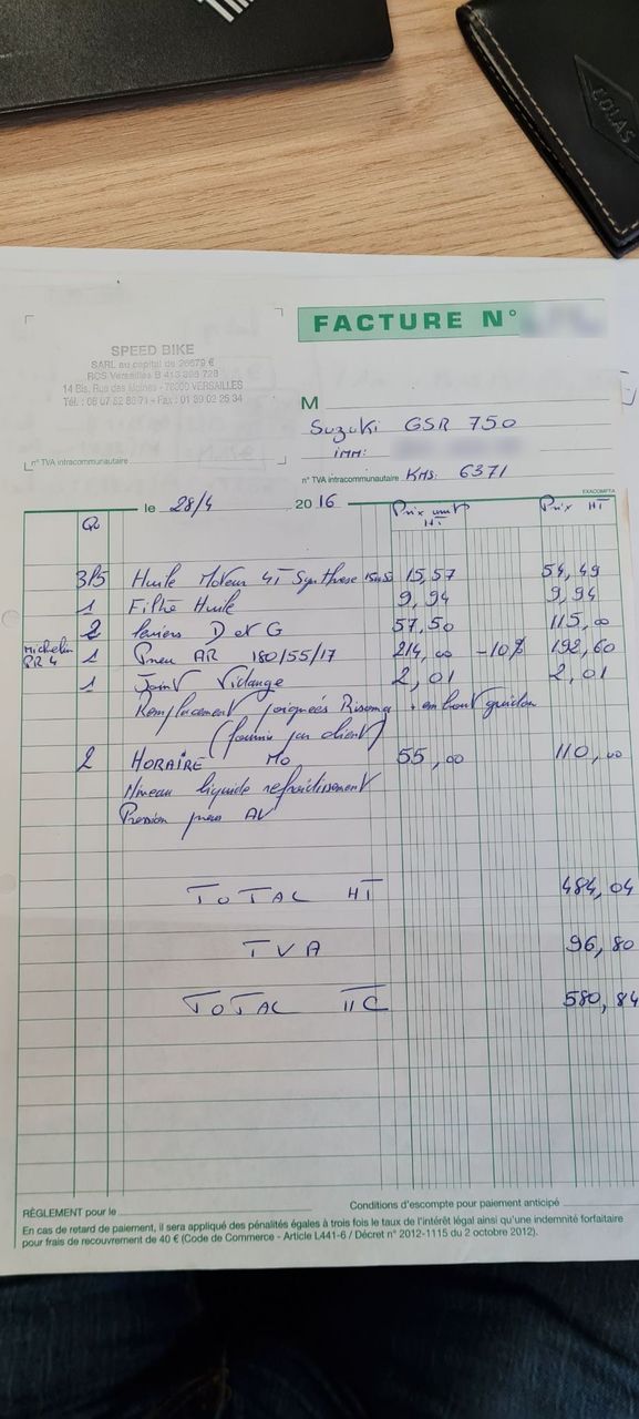 Photo SUZUKI GSR 750