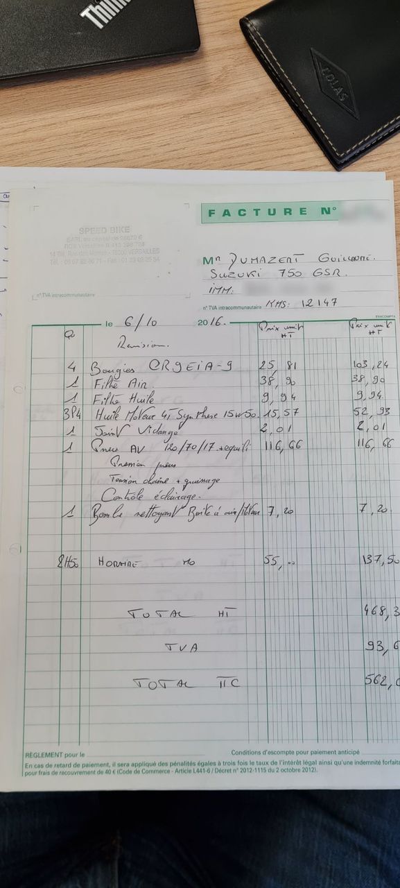 Photo SUZUKI GSR 750