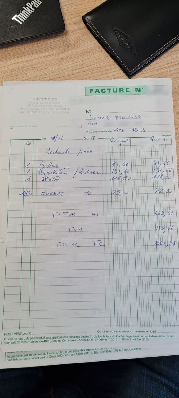 Photo SUZUKI GSR 750