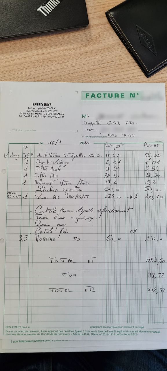 Photo SUZUKI GSR 750