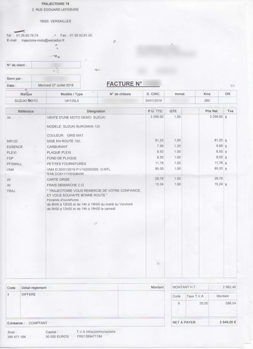 Photo SUZUKI UH 125