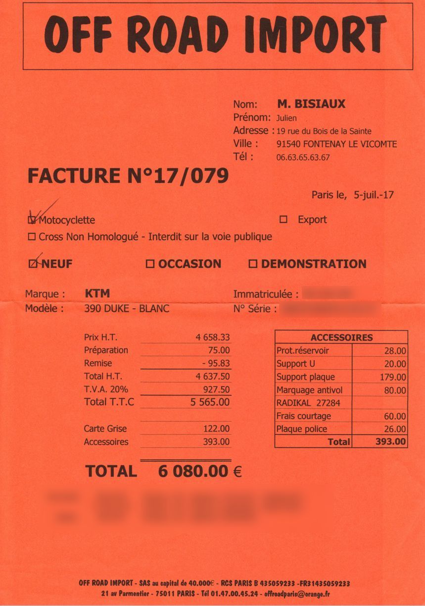 Photo KTM KTM 390 DUKE