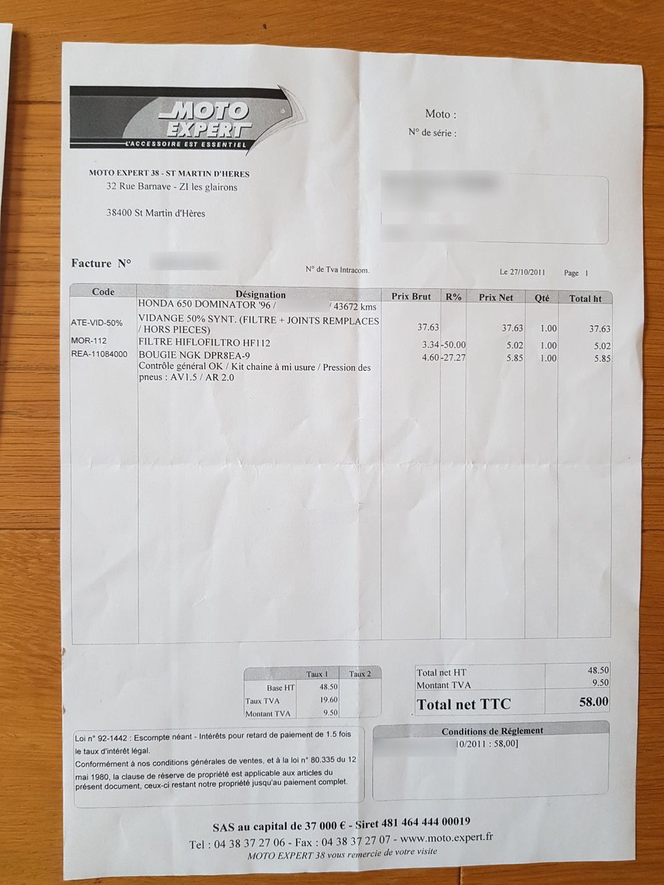 Photo HONDA DOMINATOR 650