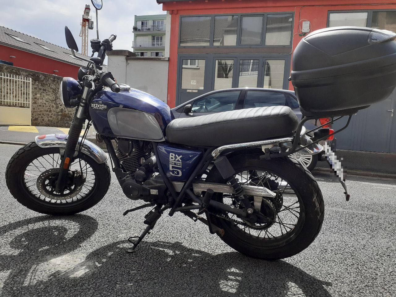 Sitzbankbezug Für Brixton BX 125 2017 - Braun Wasserdicht Aus Eco-Leder