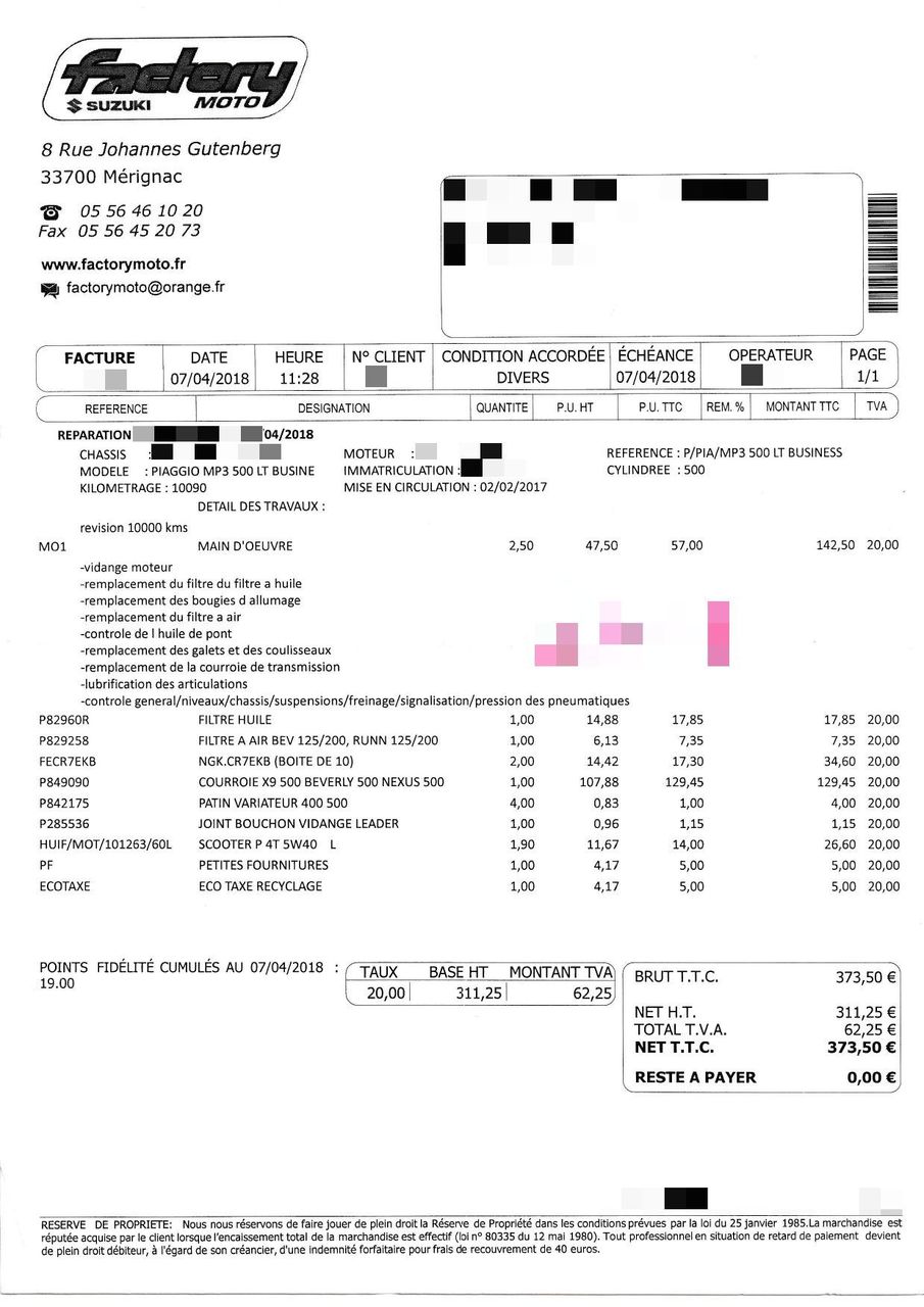 Photo PIAGGIO MP3 500 LT
