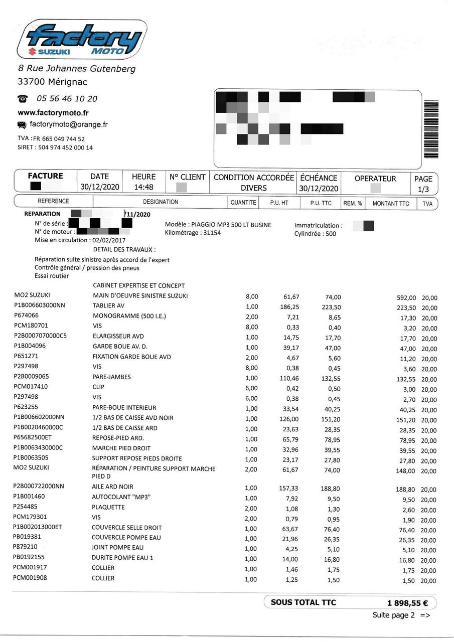 Photo PIAGGIO MP3 500 LT