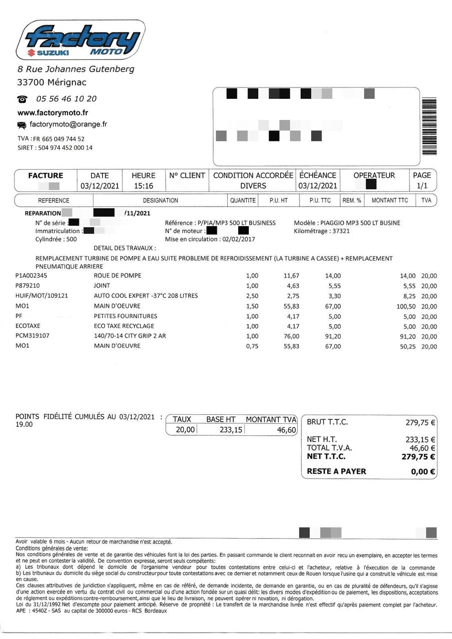 Photo PIAGGIO MP3 500 LT
