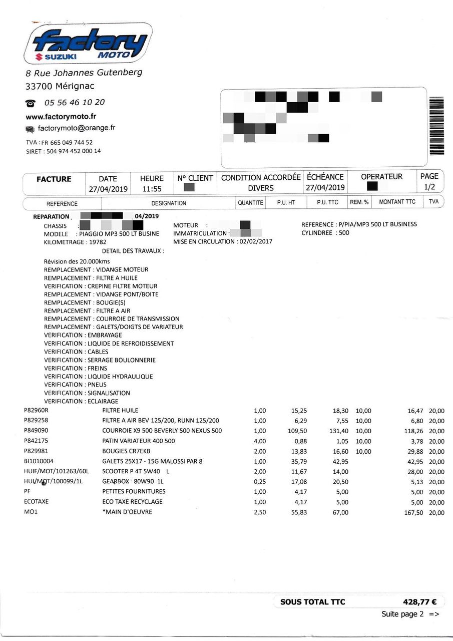 Photo PIAGGIO MP3 500 LT
