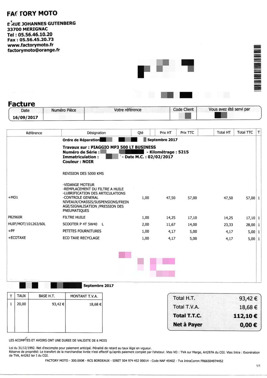 Photo PIAGGIO MP3 500 LT