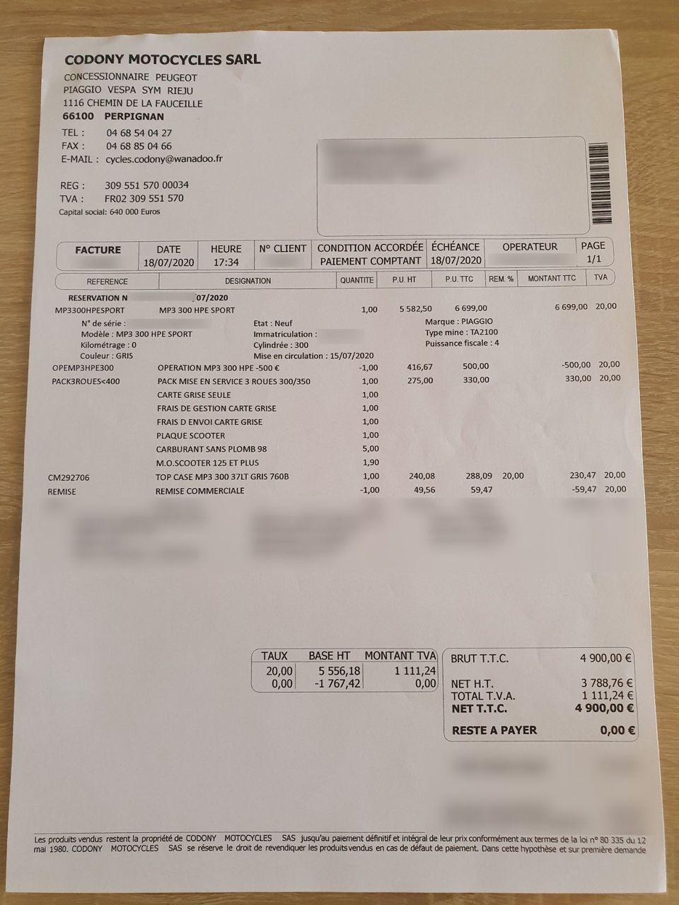 Photo PIAGGIO MP3 300 HPE