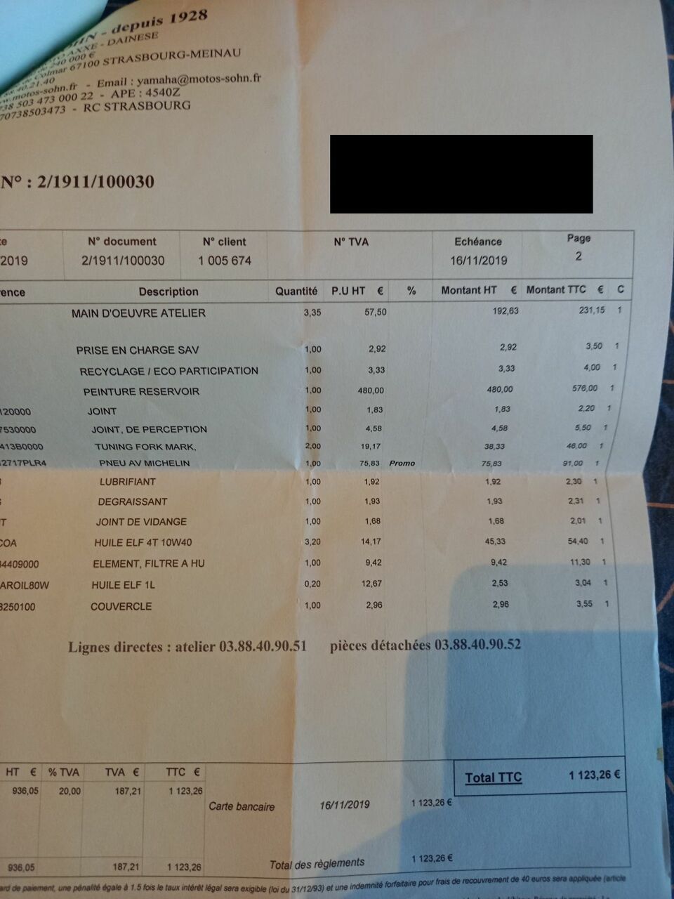 Photo YAMAHA BT 1100 BULLDOG