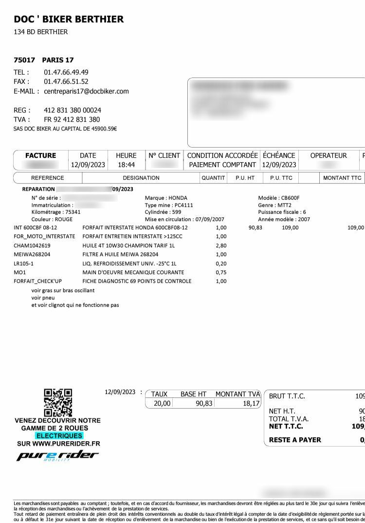 Photo HONDA HORNET 600