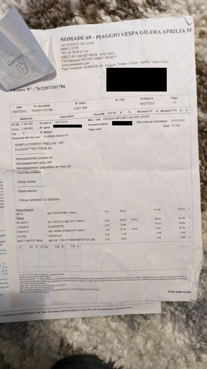 Photo PIAGGIO MP3 300 HPE