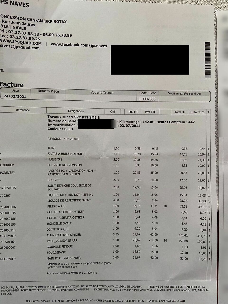 Photo CAN AM SPYDER 1000 RT