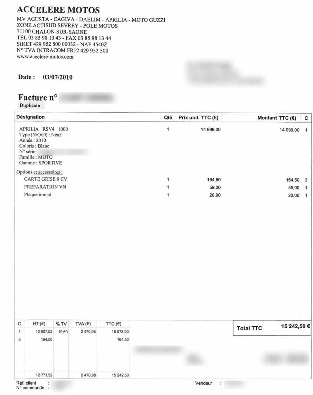 Photo APRILIA RSV4 1000 R