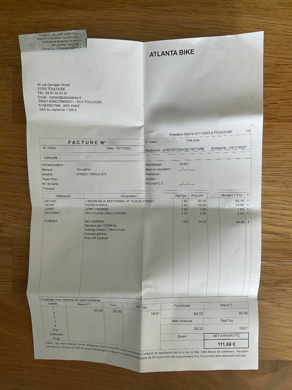 Photo TRIUMPH STREET TRIPLE