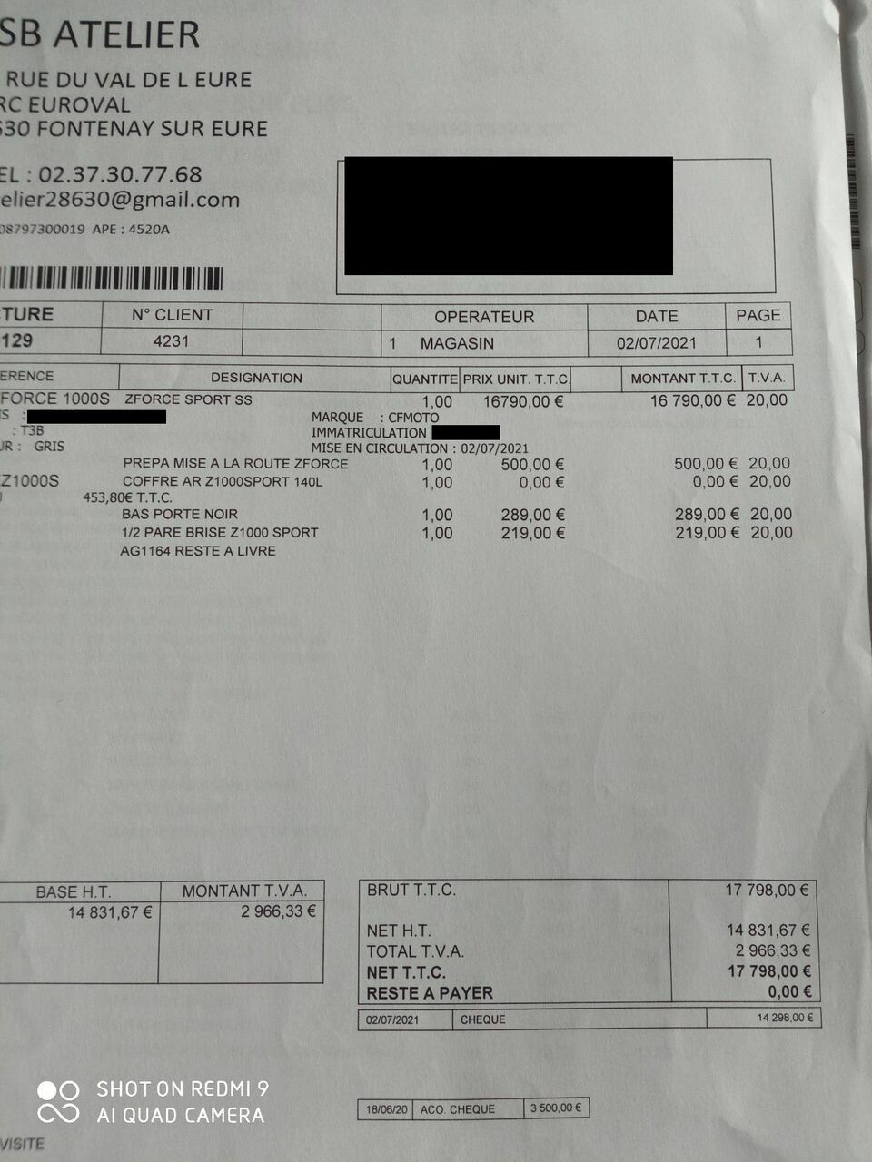 Photo CF MOTO Z FORCE 1000