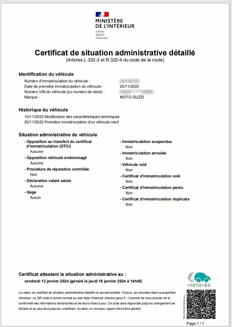 Photo MOTO GUZZI V 85 TT