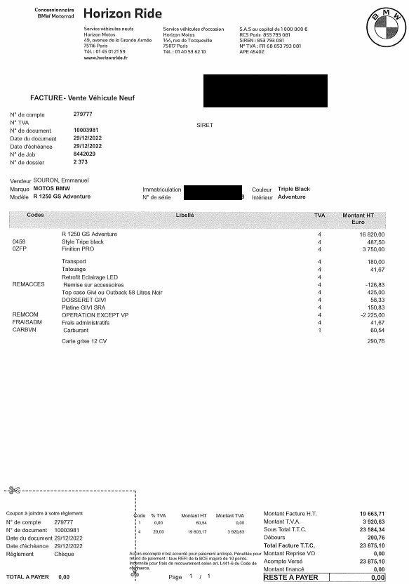 Photo BMW R 1250 GS TRIPLE