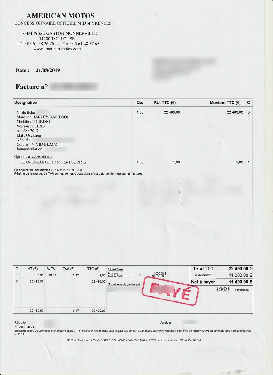 Photo HARLEY DAVIDSON FLHXS