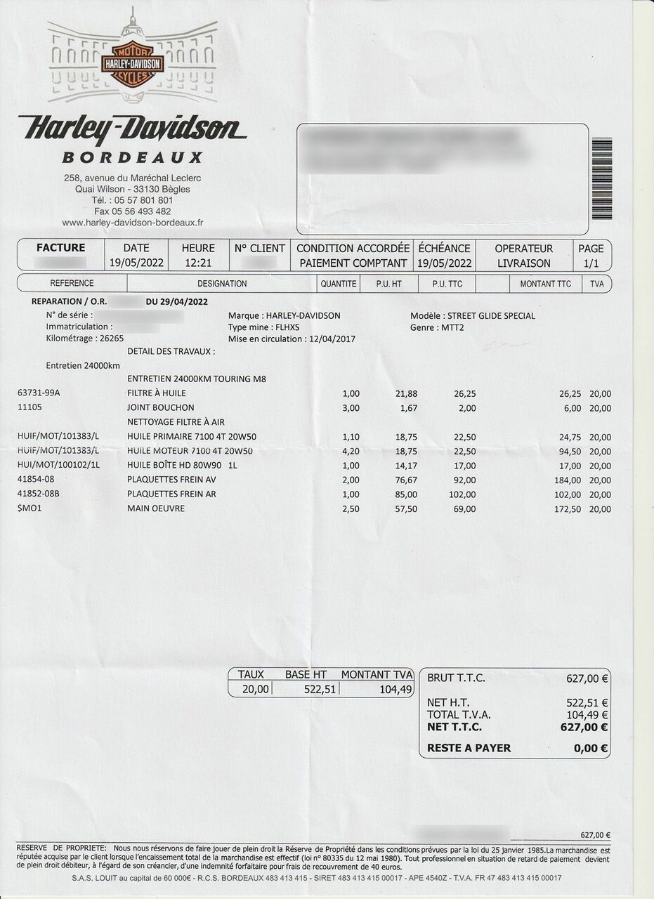 Photo HARLEY DAVIDSON FLHXS