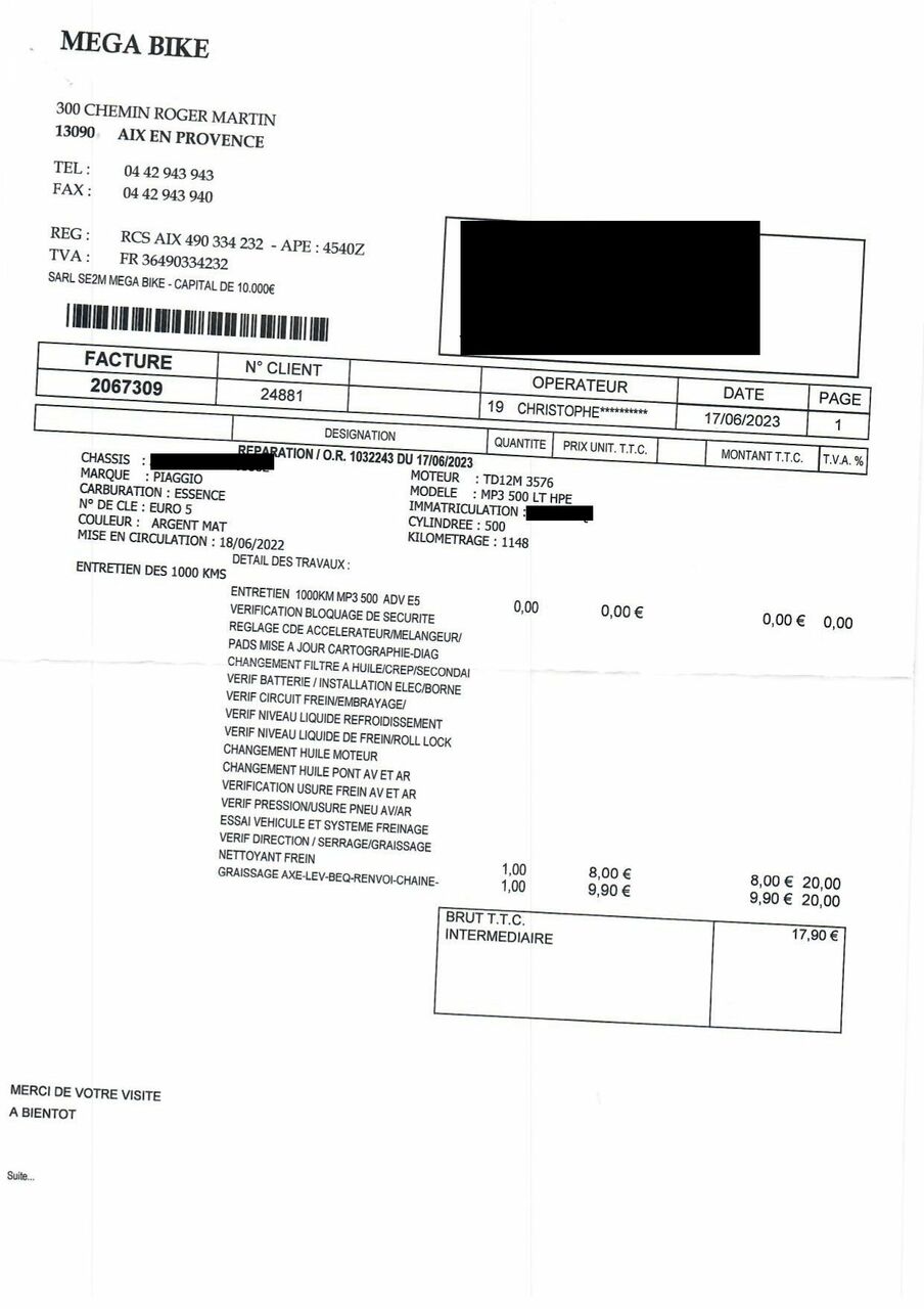 Photo PIAGGIO MP3 500 HPE