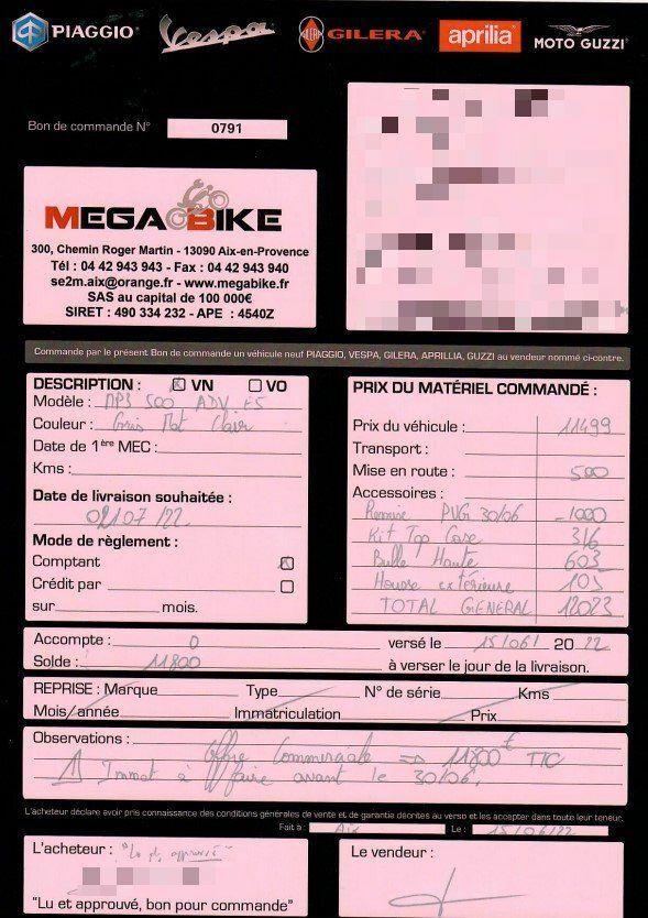 Photo PIAGGIO MP3 500 HPE