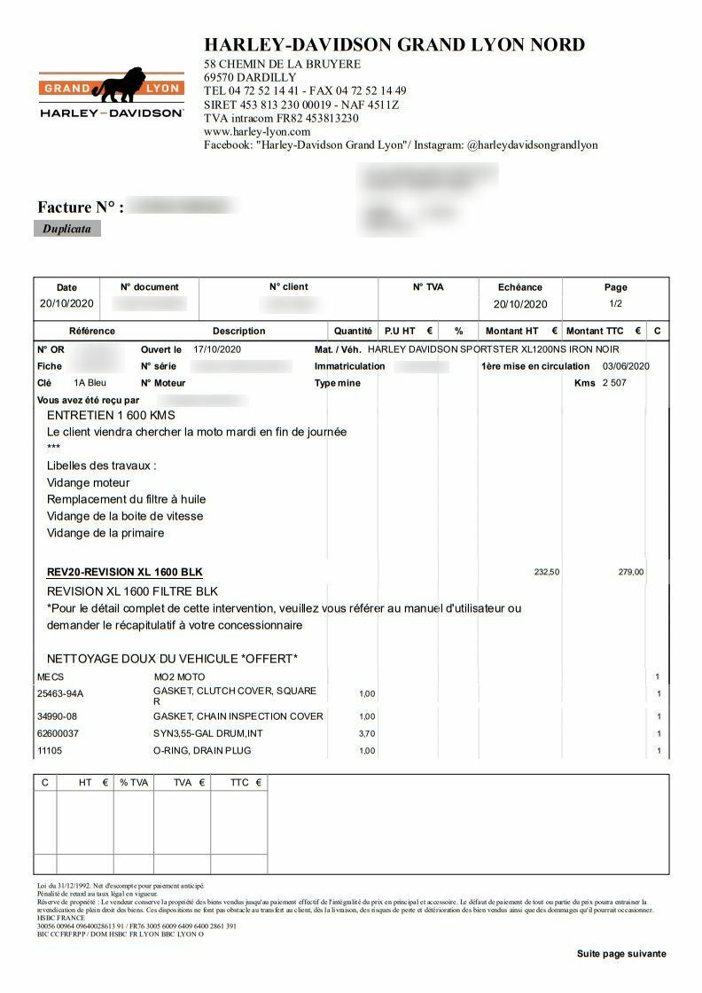 Photo HARLEY DAVIDSON XL NS