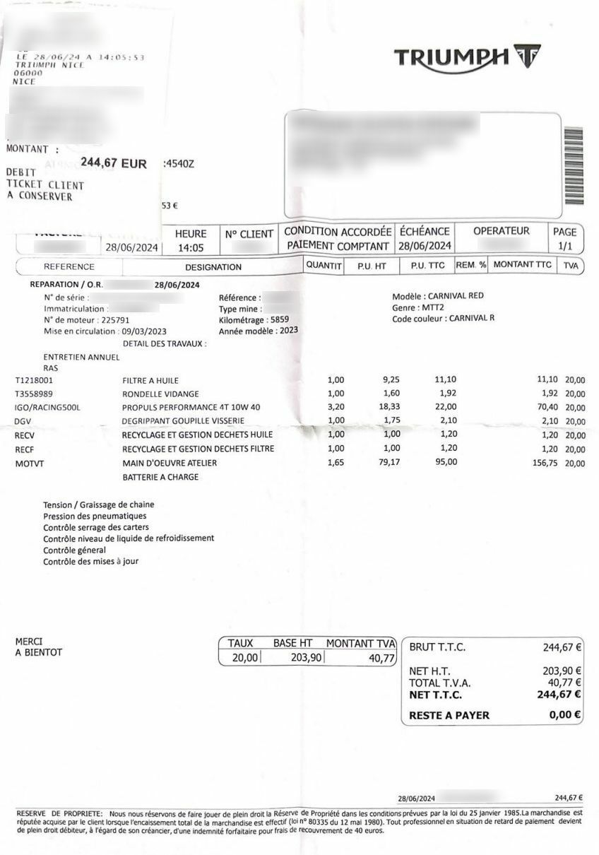 Photo TRIUMPH STREET TRIPLE