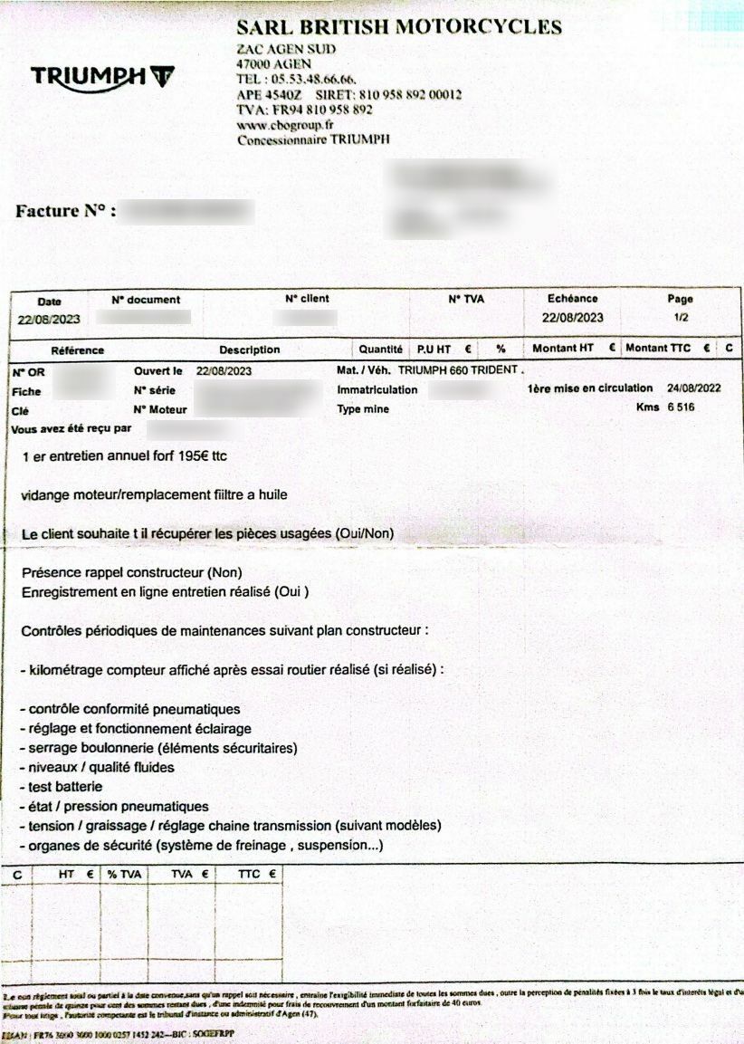 Photo TRIUMPH TRIDENT