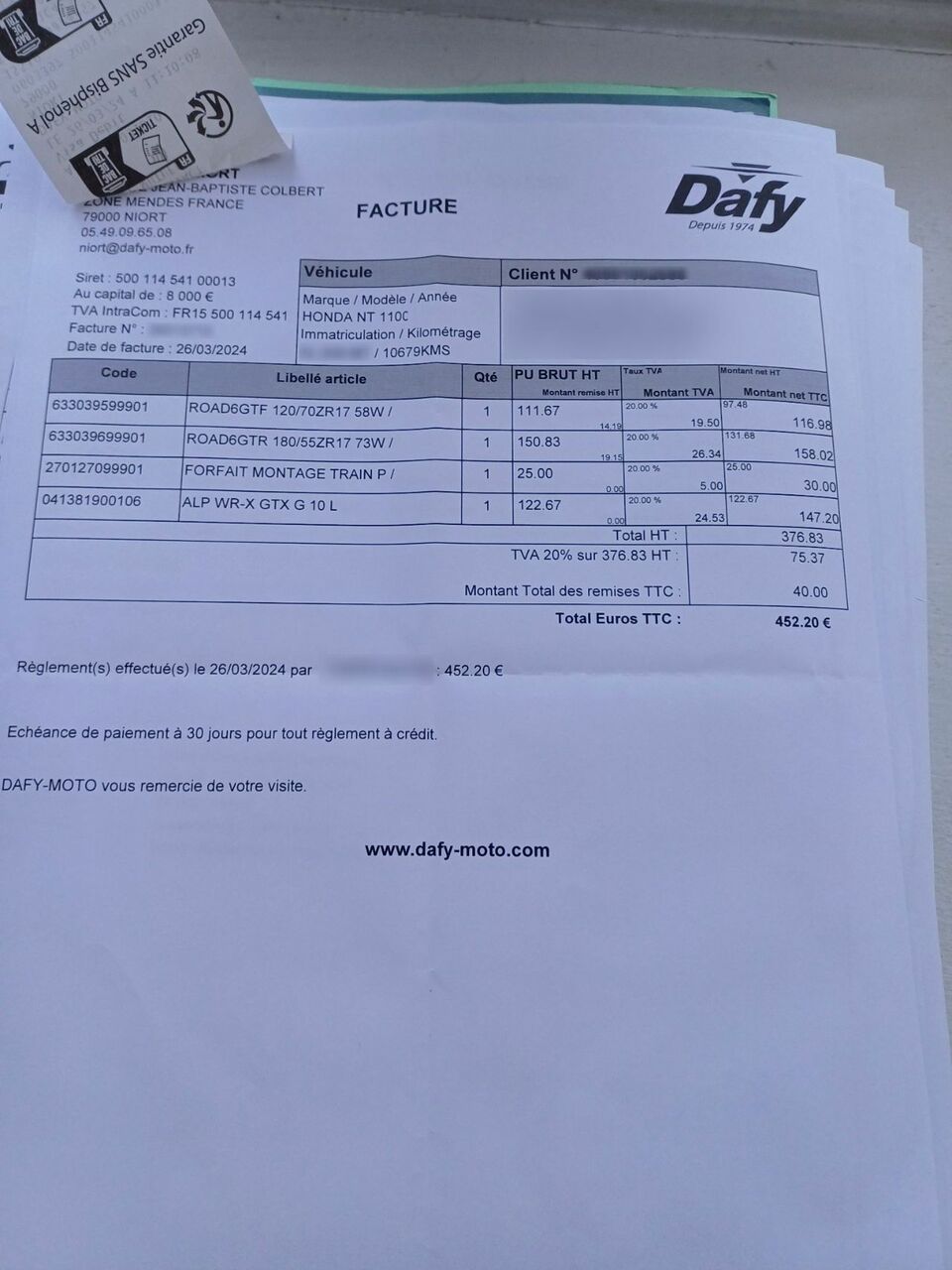 Photo HONDA NT 1100 DCT