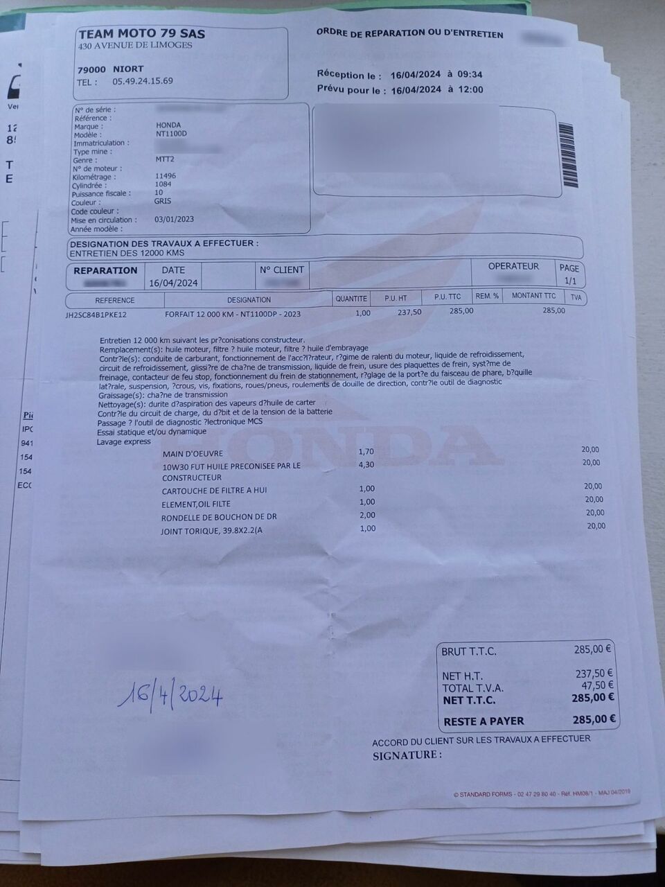 Photo HONDA NT 1100 DCT