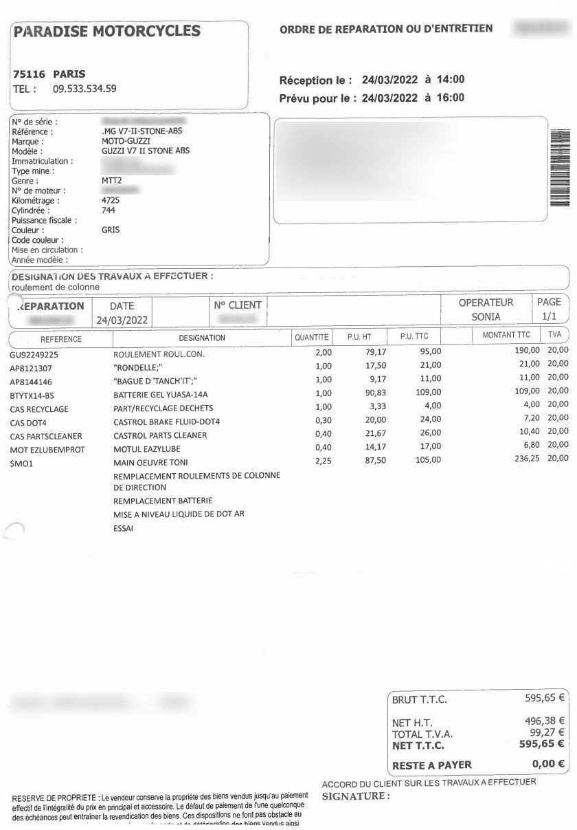 Photo MOTO GUZZI V7 II STONE