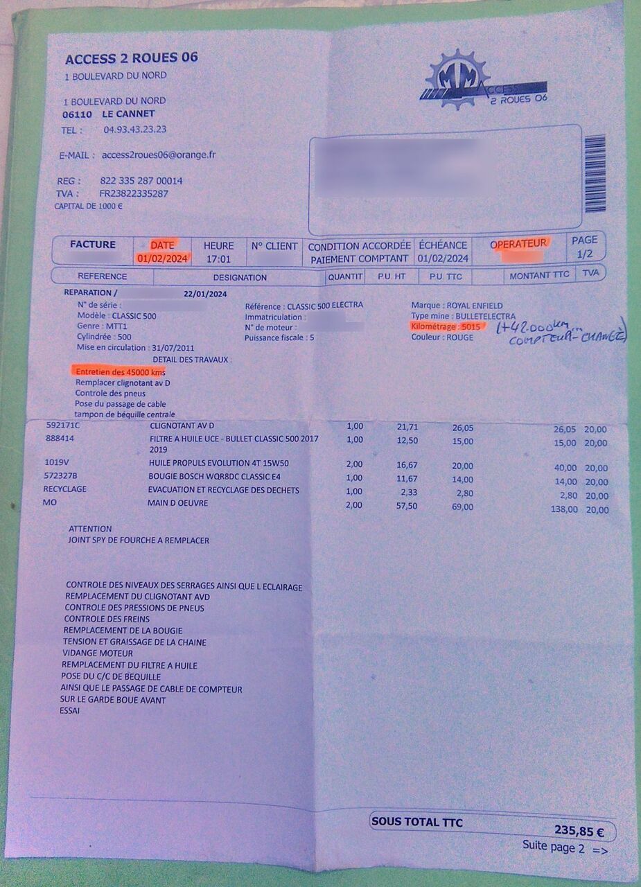 Photo ROYAL ENFIELD 500