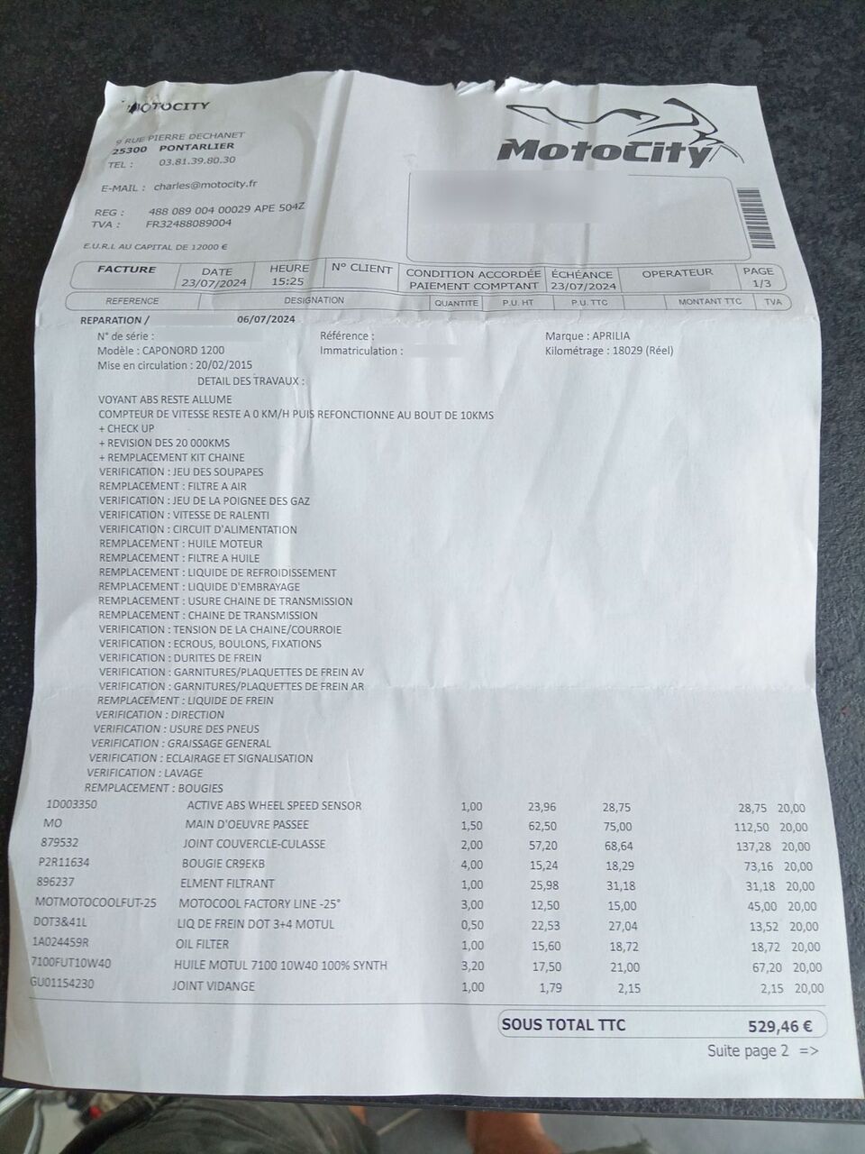 Photo APRILIA CAPONORD 1200