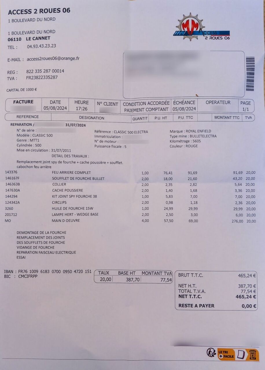 Photo ROYAL ENFIELD 500