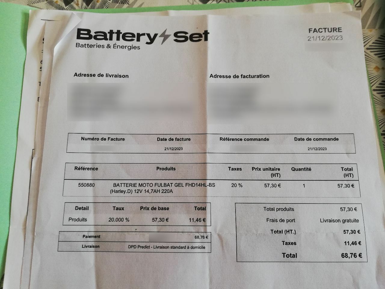 Photo HARLEY DAVIDSON 883