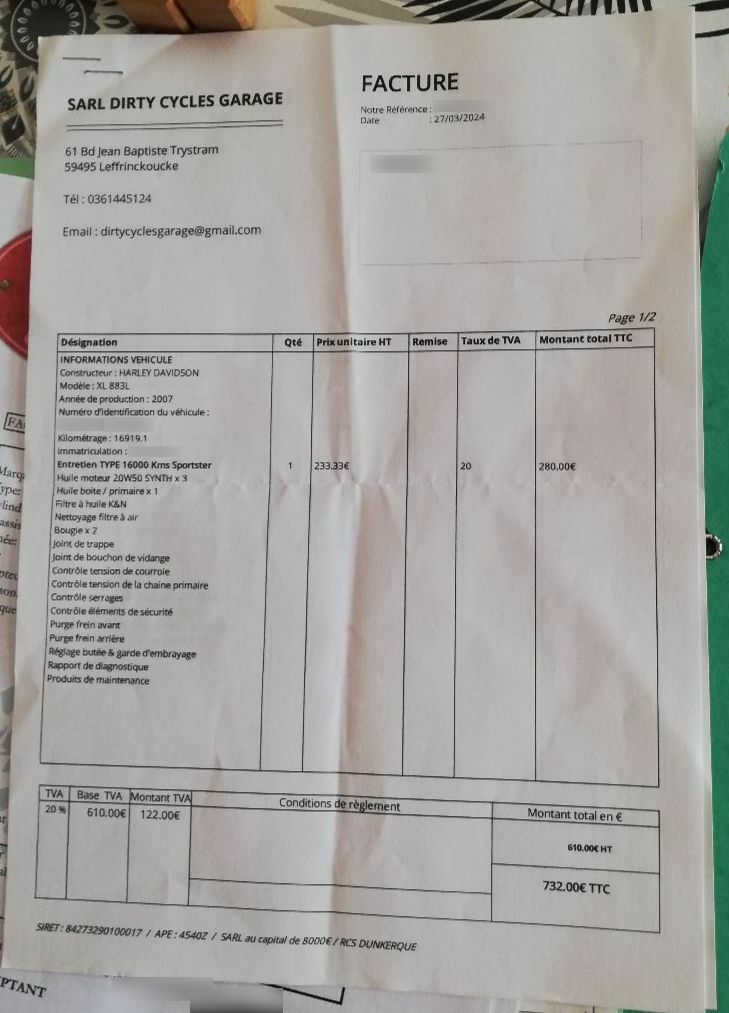 Photo HARLEY DAVIDSON 883