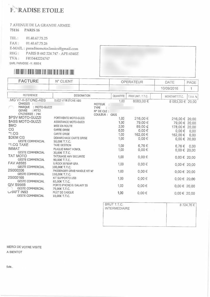 Photo MOTO GUZZI V7 II STONE