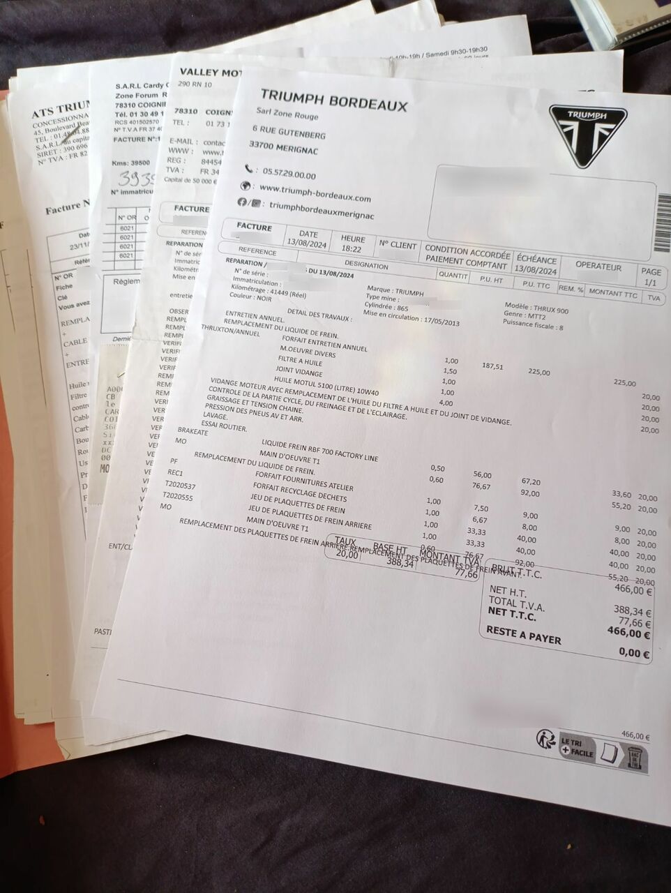 Photo TRIUMPH THRUXTON 900