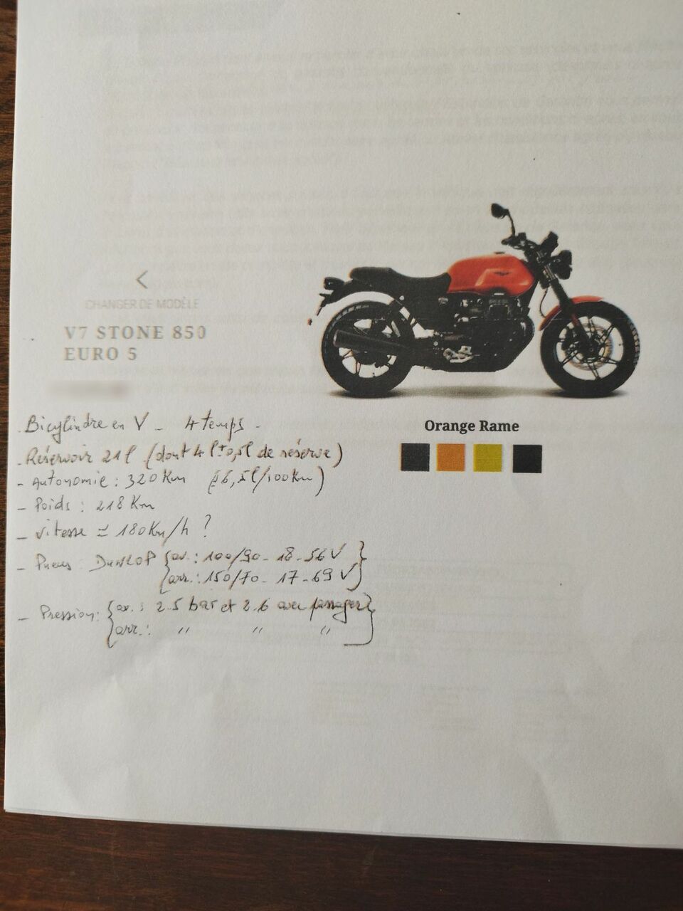Photo MOTO GUZZI V7 IV STONE
