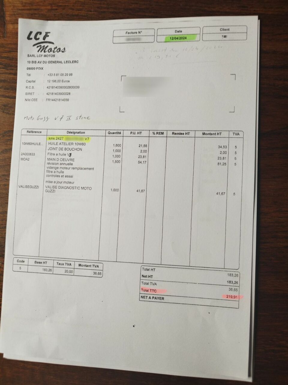 Photo MOTO GUZZI V7 IV STONE