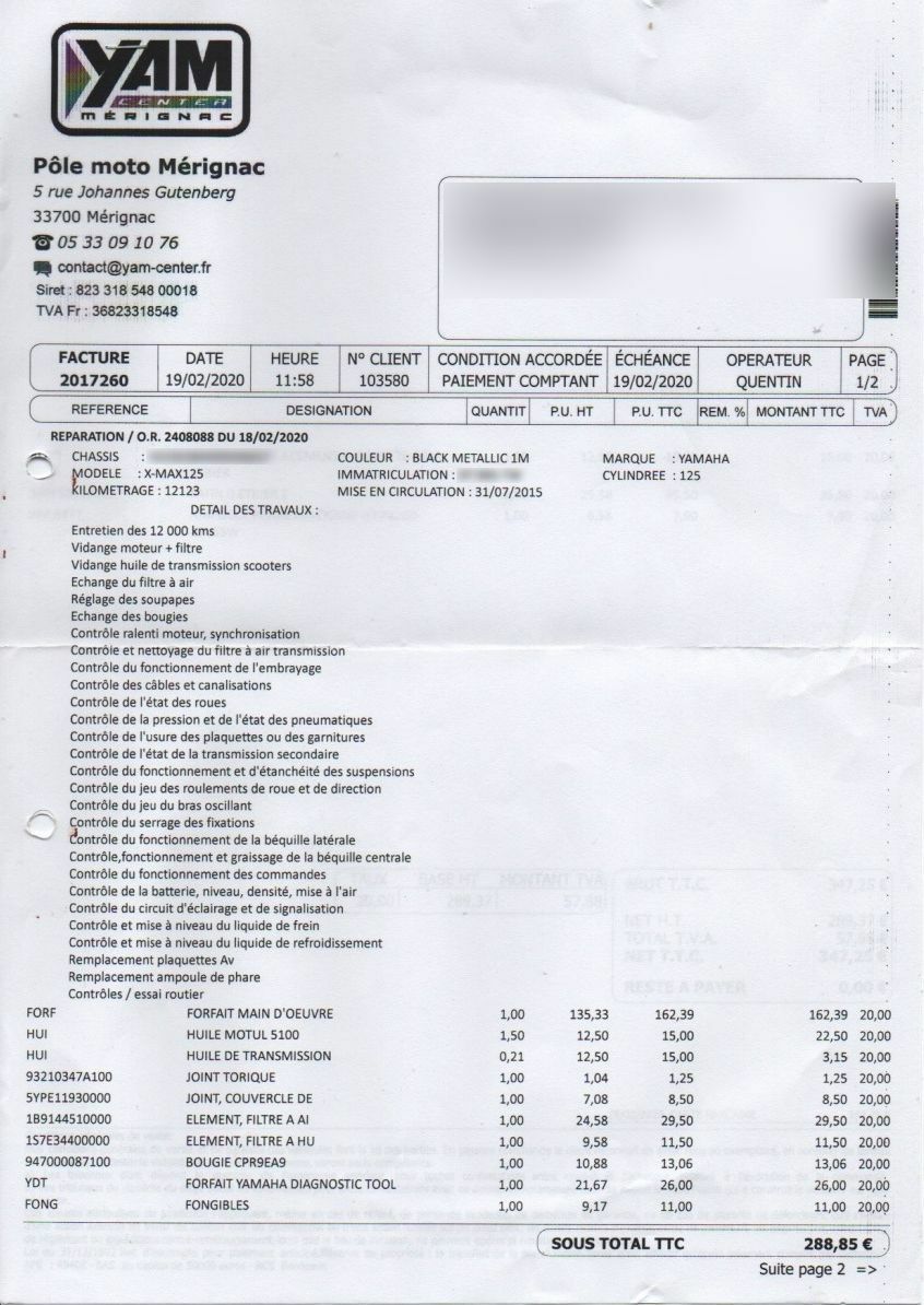 Photo YAMAHA XMAX 125 ABS