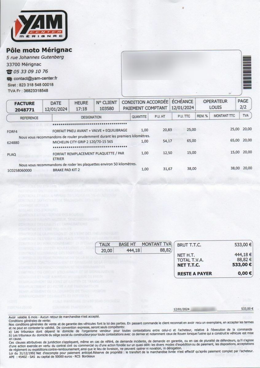 Photo YAMAHA XMAX 125 ABS