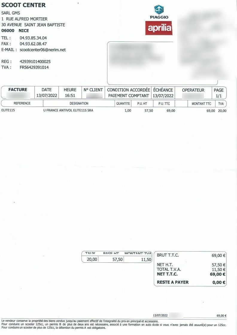 Photo APRILIA SR MAX 125
