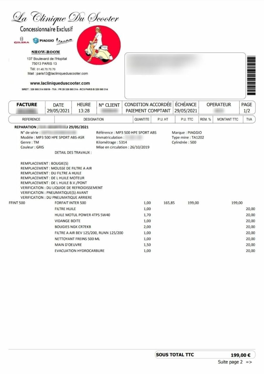 Photo PIAGGIO MP3 500 HPE