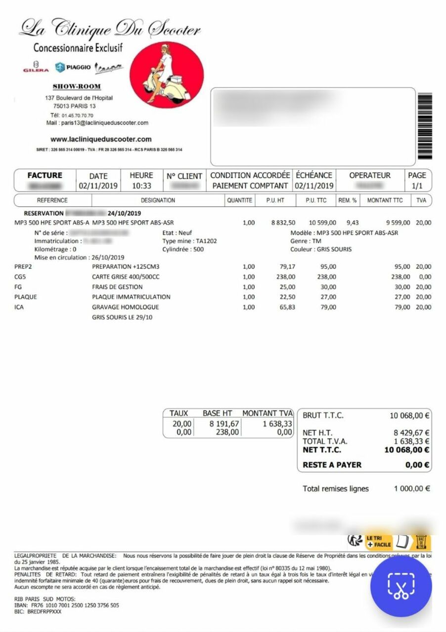 Photo PIAGGIO MP3 500 HPE