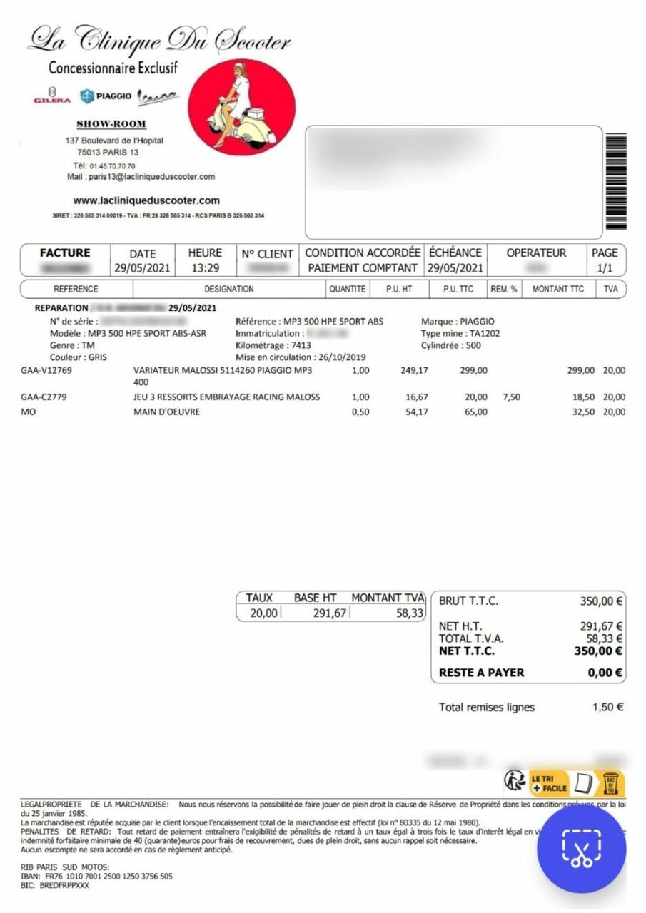 Photo PIAGGIO MP3 500 HPE